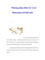 Phương pháp chăm sóc và sử dụng giọng nói hiệu quả docx