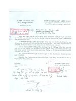 Số: 101-CV/TG ngày 04/5/2010 của Ban tuyên giáo Huyện ủy v/v báo cáo tình hình bạo lực học đường trong các trường THCS, THPT