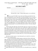 Phát biểu lãnh đạo 20/11