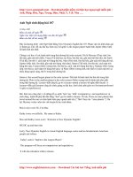 Anh ngữ sinh động bài 107 doc