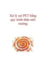 Xử lý sợi PET bằng quy trình thân môi trường doc