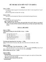 Đề + ĐA kiểm tra HK 2 VĂN 6(đề 7)