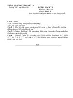 ĐỀ THI HKII ĐỊA 6 -2010 (Tự luận)