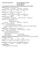 Đề thi ngữ văn học kì II