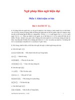 Ngữ pháp Hán ngữ hiện đại pdf