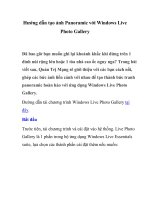 Hướng dẫn tạo ảnh Panoramic với Windows Live Photo Gallery- P1 pps