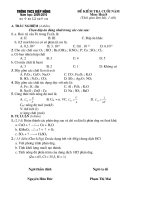 Kiểm tra hóa 8 - Cuối học kì 2