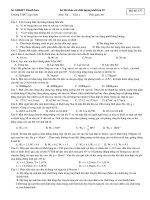 khảo sát chất lượng lớp 10 cuối năm