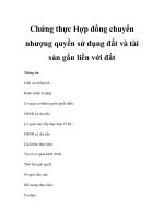 Chứng thực Hợp đồng chuyển nhượng quyền sử dụng đất và tài sản gắn liền với đất pdf