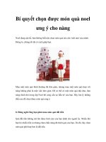Bí quyết chọn được món quà noel ưng ý cho nàng ppt