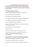 Khởi động máy tính nhanh