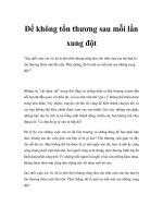 Để không tổn thương sau mỗi lần xung đột potx