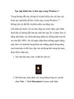 Tạo mật khẩu bảo vệ thư mục trong Windows 7 potx