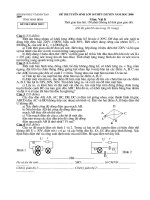 Đề thi TS 10 chuyên Lý, 08-09 tỉng Ninh Bình