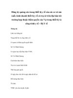 Đăng ký quảng cáo trang thiết bị y tế của các cơ sở sản xuất, kinh doanh thiết bị y tế có trụ sở trên địa bàn trừ trường hợp thuộc thẩm quyền của Vụ trang thiết bị và công trình y tế – Bộ Y tế potx