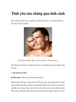 Tình yêu của chàng qua tính cách pptx