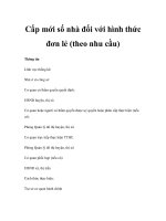 Cấp mới số nhà đối với hình thức đơn lẻ (theo nhu cầu) potx