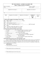 Kiểm tra 1 tiết lớp 7 (lần 3)