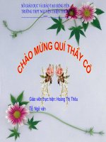bài giảng hạnh phúc của một tang gia hoàng thị thêu