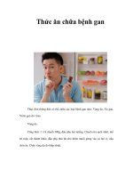 Thức ăn chữa bệnh gan doc