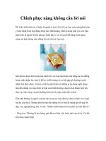 Chinh phục nàng không cần lời nói pptx