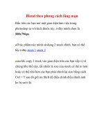 Blend theo phong cách lãng mạn- P1 pptx