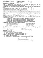 Kiểm tra HKI (vật lí 7 - đề 01)