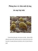 Phòng hen và viêm mũi dị ứng do mạt bụi nhà ppt