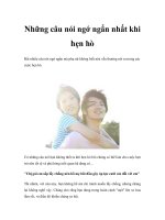 Những câu nói ngớ ngẩn nhất khi hẹn hò ppt