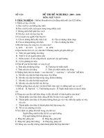 ĐỀ  VÀ ĐÁP ÁN THI HỌC KÌ 2 LỚP 9