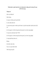 Thẩm định và phê duyệt báo cáo đánh giá tác động môi trường bổ sung (ĐTM bổ sung) potx