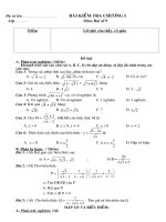 Đề KT chương I Đại số 9