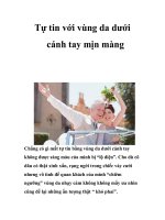 Tự tin với vùng da dưới cánh tay mịn màng potx