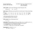 DỀ THI HỌC KỲ IITOAN 10CB