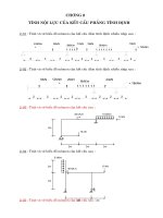 Chương 2: Tính nội lực của kết cấu phẳng tĩnh định pot