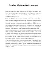 Ăn uống để phòng bệnh tim mạch pps