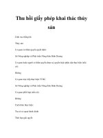 Thu hồi giấy phép khai thác thủy sản docx