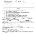 Kiểm tra 1 tiết (Vật lí 7 - đề 06)