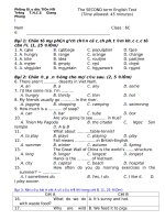 ĐỀ THAM KHẢO HỌC KÌ 2 - LẦN 5- LỚP 6 - 2009 - 2010