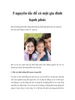 5 nguyên tắc để có một gia đình hạnh phúc ppsx