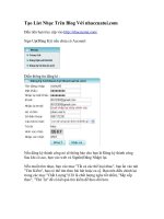 tao list nhac trong blog voi nhaccuatui.com