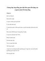 Chứng thực hợp đồng giao dịch liên quan đến động sản có giá trị dưới 50 triệu đồng pptx