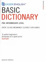 EASIER ENGLISH BASIC DICTIONARY 1 pot