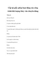 Cấp lại giấy phép hoạt động của công trình khí tượng thủy văn chuyên dùng pps