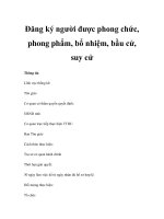 Đăng ký người được phong chức, phong phẩm, bổ nhiệm, bầu cử, suy cử pptx