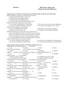 ĐỀ THI THỬ ĐẠI HỌC - ANH 2010