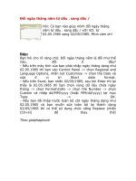 Đổi ngày tháng năm từ dấu