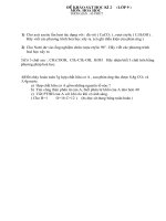 đề khảo sát hóa 9 HK 2