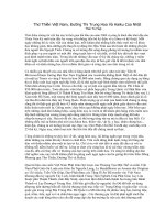 Thơ Thiền Việt Nam, Đường Thi Trung Hoa Và Haiku Của Nhật