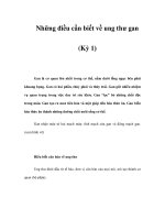 Những điều cần biết về ung thư gan (Kỳ 1) doc